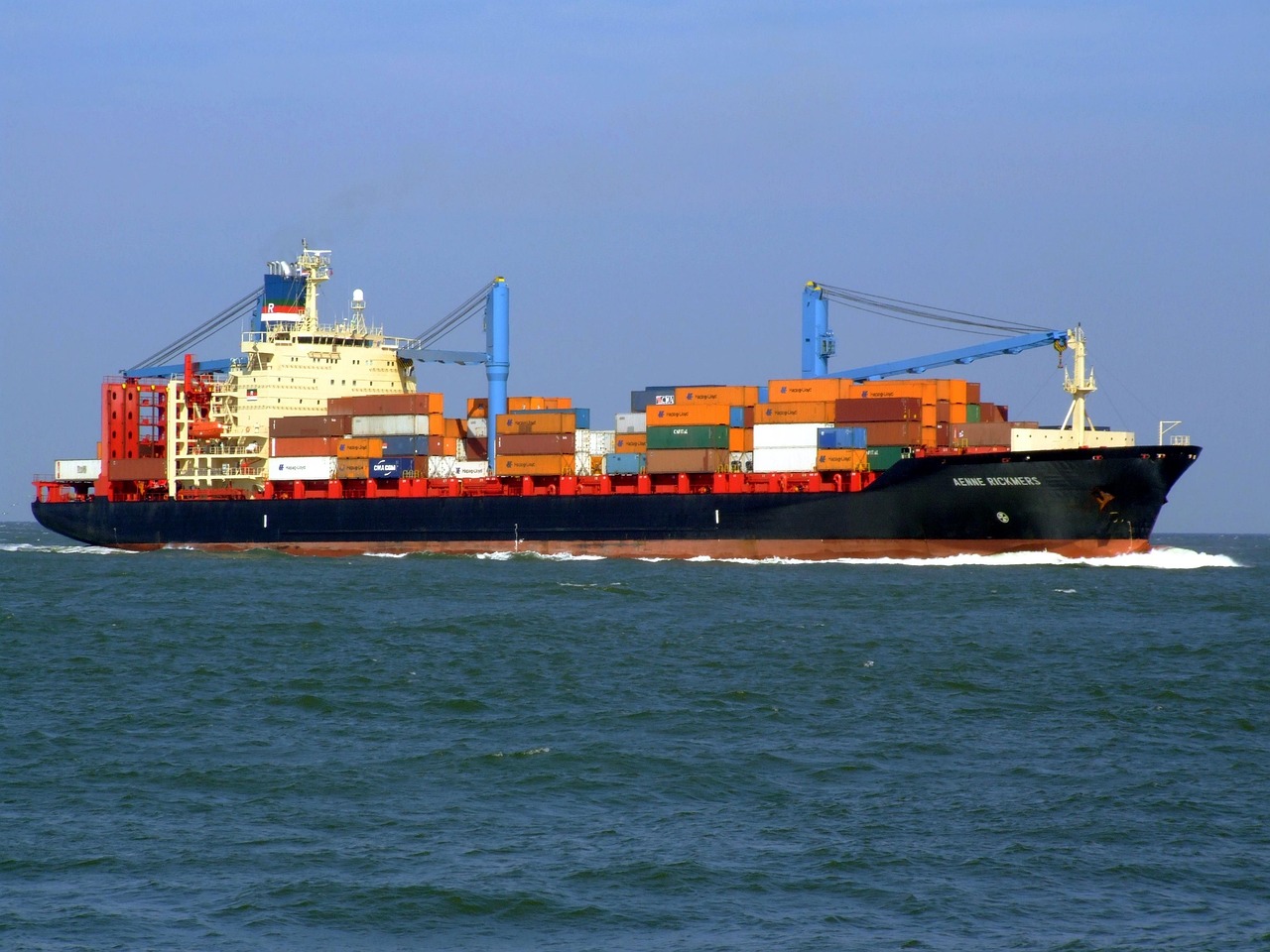 global logistics container ship